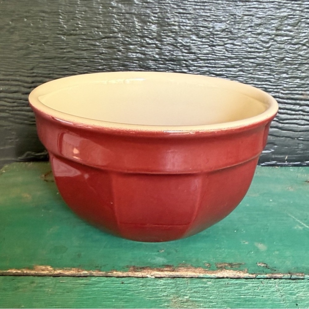 Emile Henry France for Williams-Sonoma Burgundy Stoneware Bowl 6574 VTG